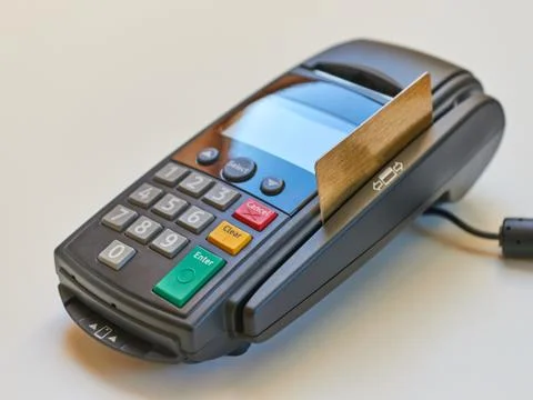 POS Payment Terminal Stock Photos