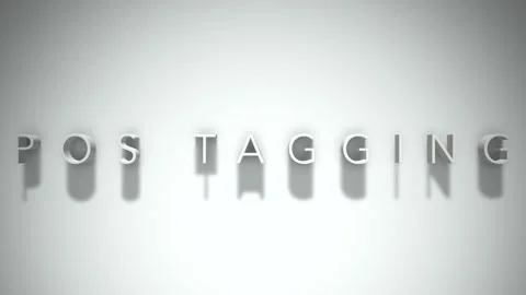 POS Tagging 3D title animation with shad... | Stock Video | Pond5