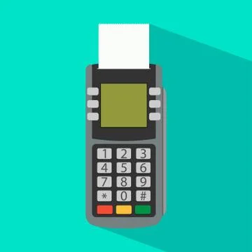 Pos terminal Illustrazione stock