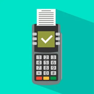 Pos terminal Stock Illustration
