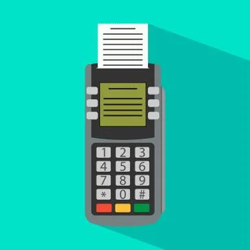 Pos terminal Illustrazione stock