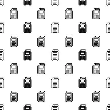Pos terminal pattern for retail finance transactions 스톡 일러스트