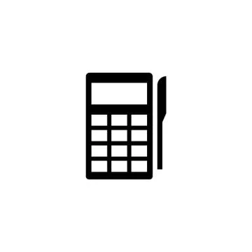 Pos Terminal Payment Flat Vector Icon Illustrazione stock