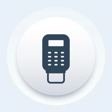 Pos terminal payment vector icon Stock Illustration