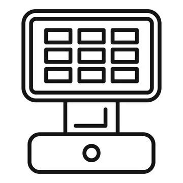 Pos terminal processing a credit card payment in a store イラスト素材