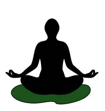 Pose lotus Stock Illustration