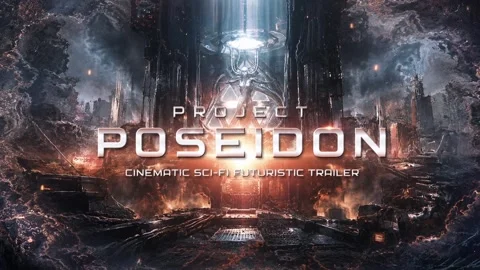 Poseidon - Cinematic Sci-Fi Futuristic Trailer and Movie Opener Modèle After Effects