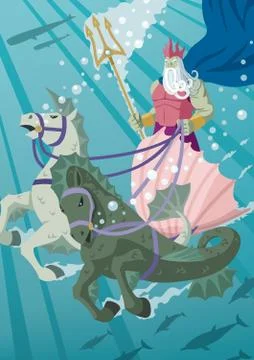 Poseidon Stockillustratie