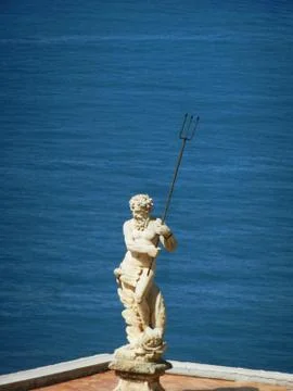 Poseidon at the Sea Stock Photos