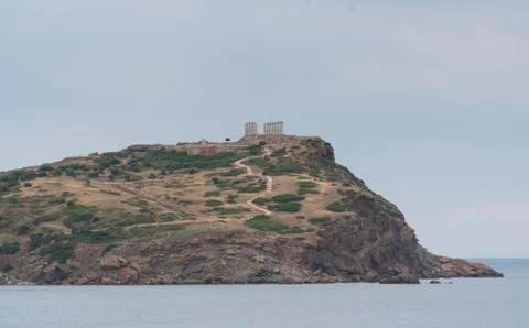 Poseidon temple cape Stock Photos