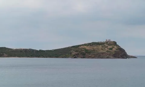 Poseidon temple cape Stock Photos
