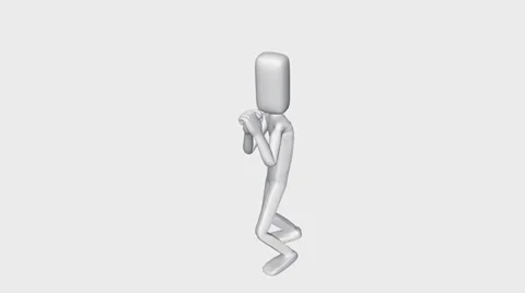 Poser Animation:  The Boxer Video stock 33731225