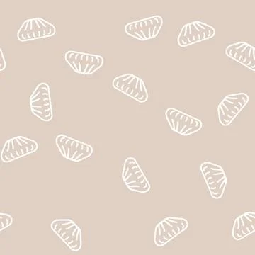 Poses booze dumpling line vector seamless pattern イラスト素材