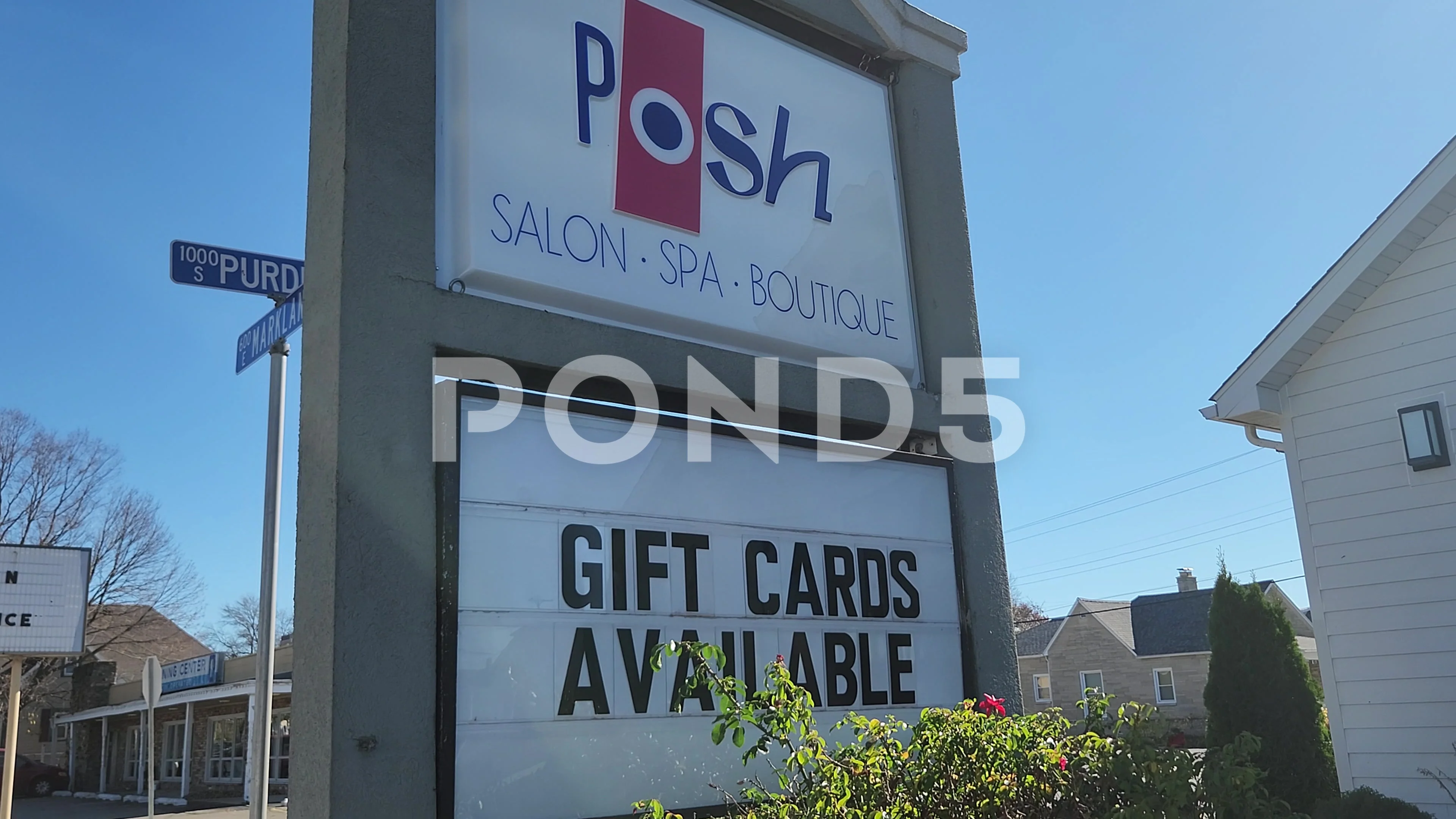 Posh Salon Spa Boutique Gift Signage Street