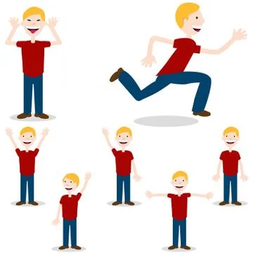 Posing child Stock Illustration