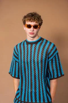 Posing with a Cool Attitude Stockfoto's