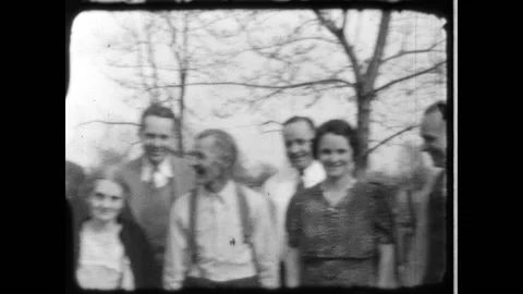 Posing for a Photo 1934 Stock Footage 225568296