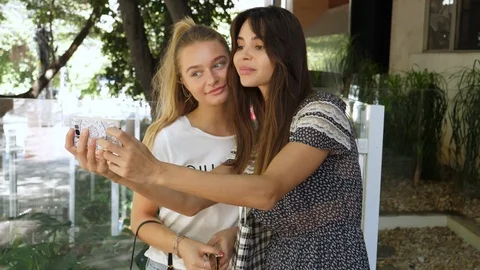 Posing for selfie Stock Footage 89394619