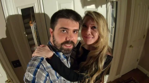 Posing together in house 库存影片 108208909