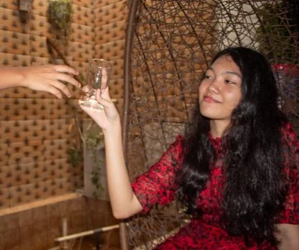 Posing while sitting Stock Photos