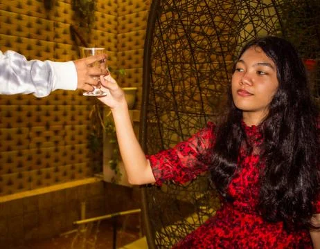 Posing while sitting 库存照片