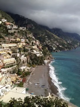 Positano beach Stock Photos