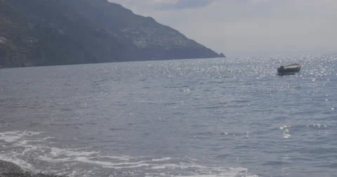 Positano Beach, Shining Sea Stock Footage 137574503