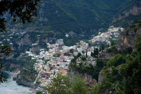 Positano from Nocelle path Foto stock