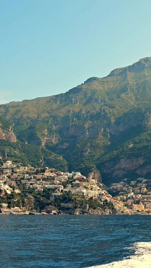 Positano view from the sea 스톡 동영상 312196000