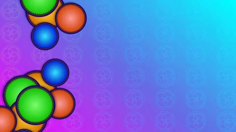 Position changing circles animation Video stock 232220778