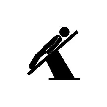 Position, patient icon. Element of patient position icon for mobile concept and Stock Illustration