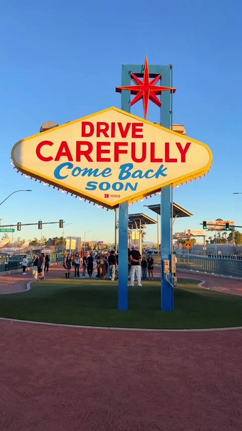 Positioned on the flip side of the Welcome to Las Vegas Sign... Stock Footage 339245723