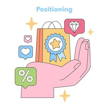 Positioning concept. Flat vector illustration イラスト素材