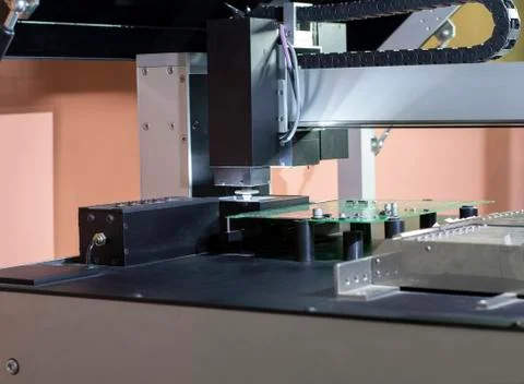 The positioning element of the robot manipulator Stock Photos