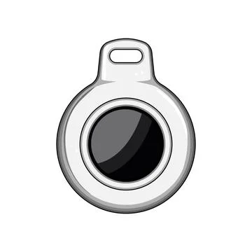 Positioning gps beacon cartoon vector illustration Illustrazione stock