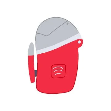 Positioning gps beacon cartoon vector illustration Illustrazione stock