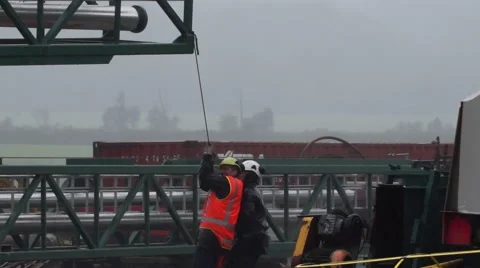 Positioning structure for factory in rain Stock Footage 45118809