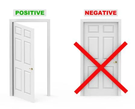 Positive and negative Illustrazione stock