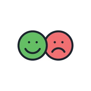Positive and Negative, True or False Images or Plus and Minus Illustrazione stock