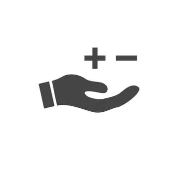 Positive and Negative, True or False Images or Plus and Minus 스톡 일러스트