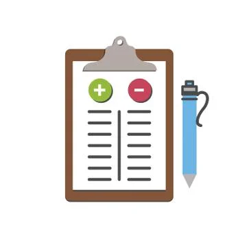 Positive and Negative, True or False Images or Plus and Minus Illustrazione stock
