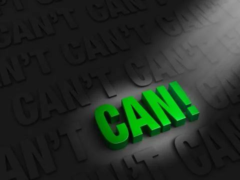 Positive attitude Stock Illustration