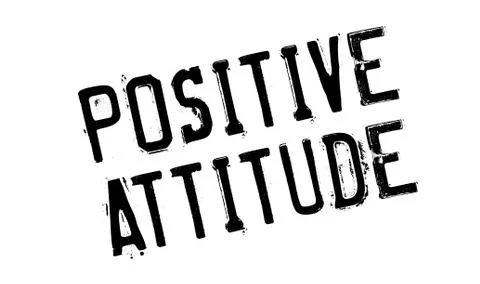 Positive Attitude rubber stamp Stock Illustration