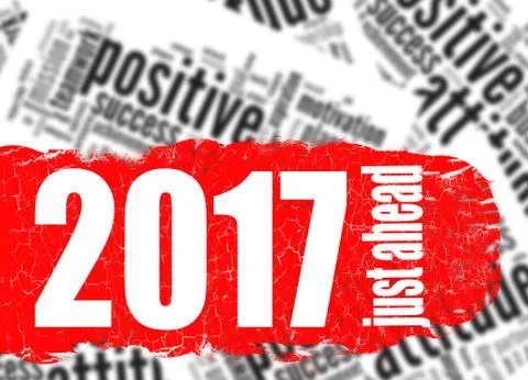 Positive attitude word cloud Illustrazione stock