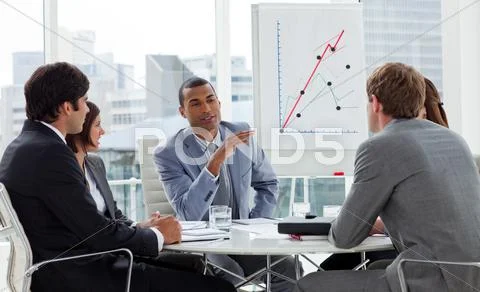 Positive business group having a meeting Stock Photos