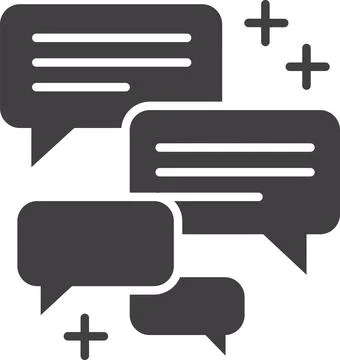 Positive chat bubbles Stock Illustration