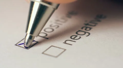 Positive Checkbox Marking Survey Stock Footage 43217979