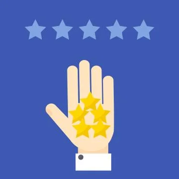 Positive customer review Stock Illustration