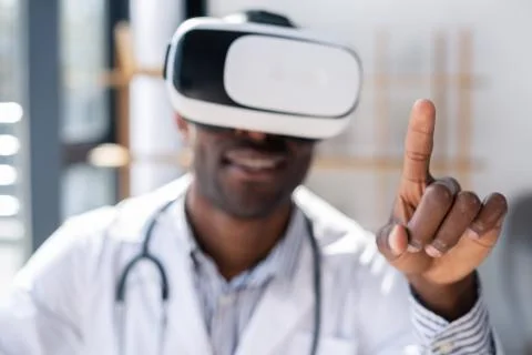 Positive delighted practitioner creating plan Stock Photos