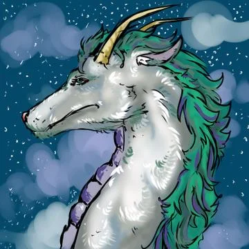 Positive Dragon Illustrazione stock